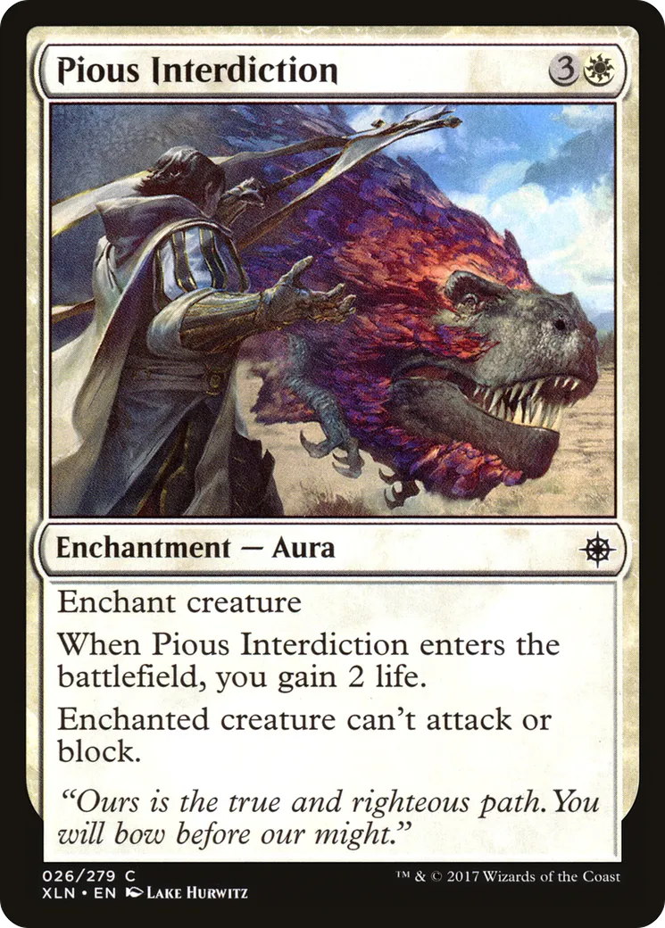Pious Interdiction — Ixalan — Magic: The Gathering