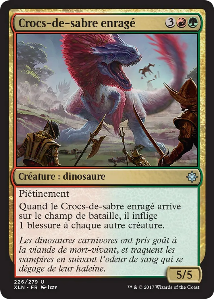 Crocs-de-sabre enragé — Ixalan — Magic: The Gathering