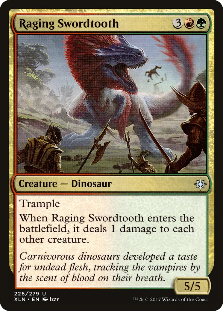 Crocs-de-sabre enragé — Ixalan — Magic: The Gathering