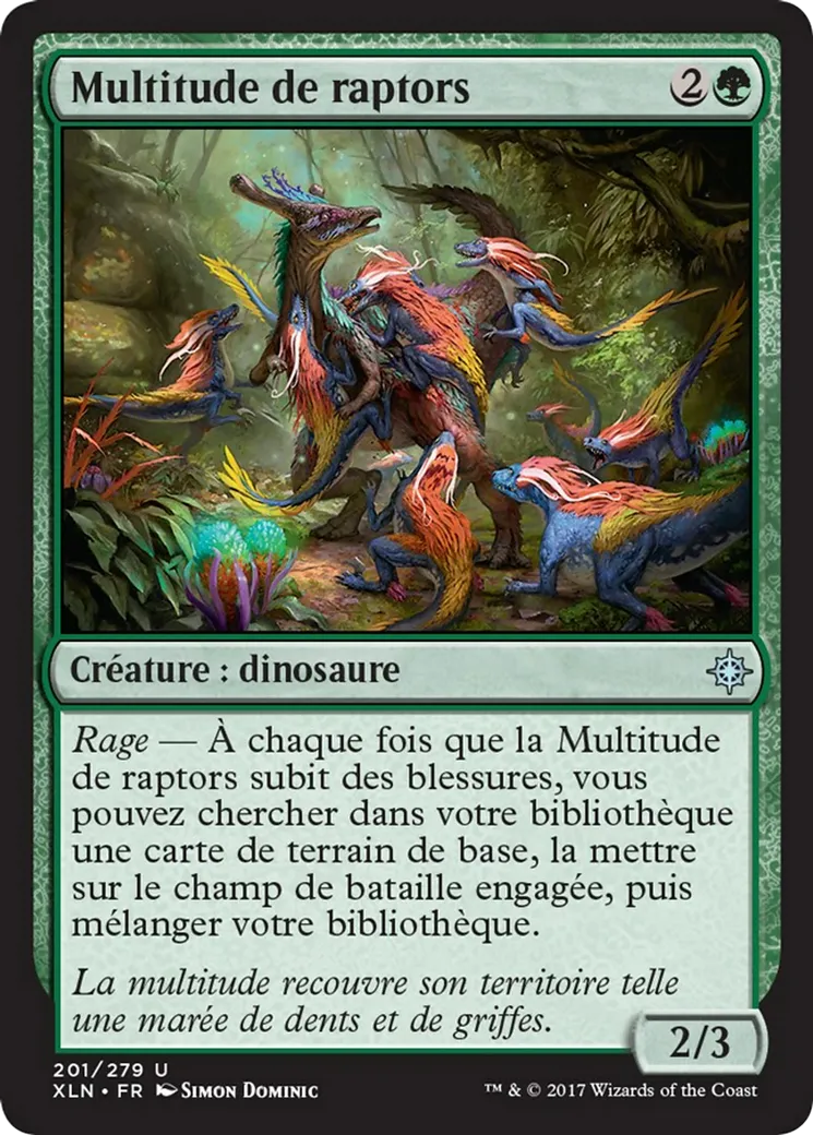 Multitude de raptors — Ixalan — Magic: The Gathering
