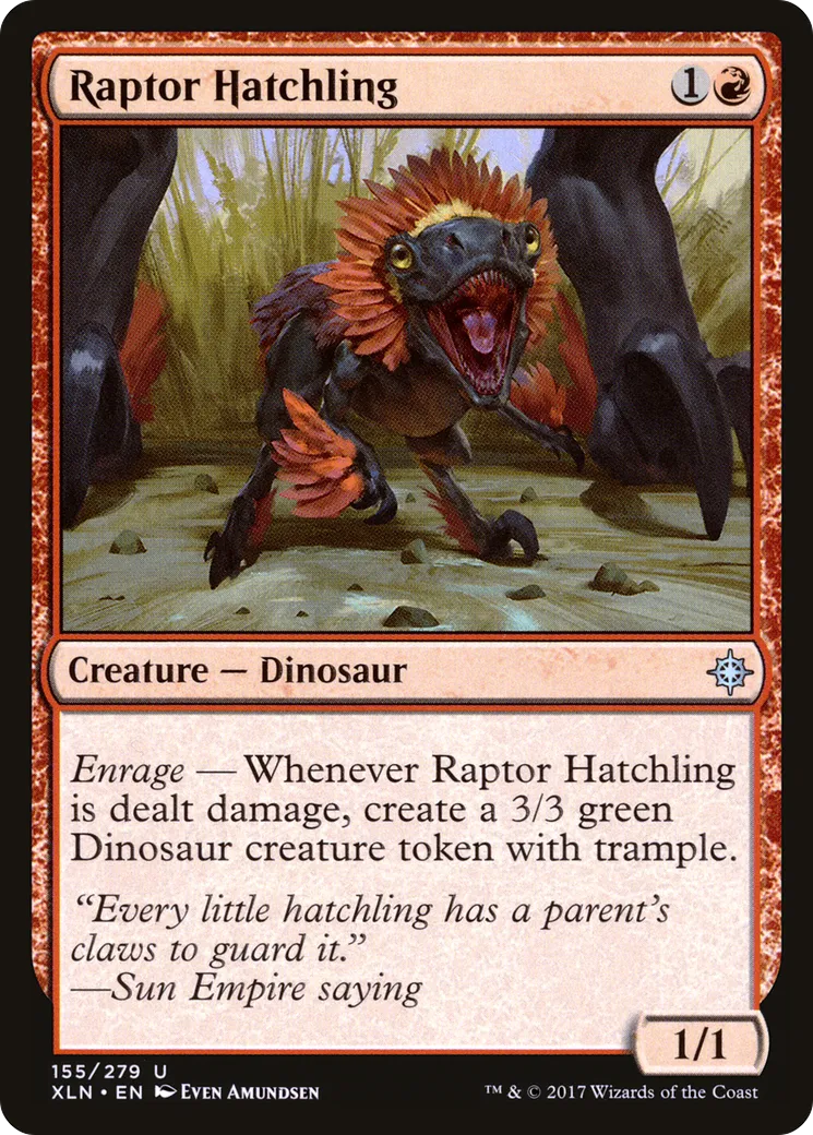 Raptor Hatchling — Ixalan — Magic: The Gathering