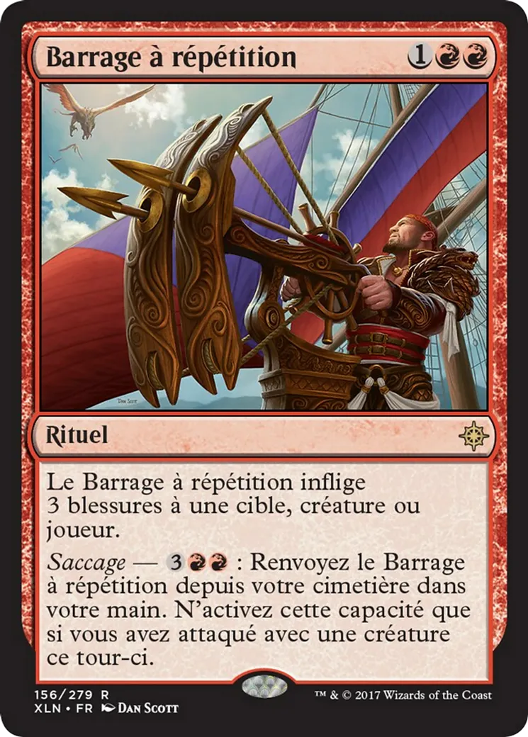 Barrage à répétition — Ixalan — Magic: The Gathering