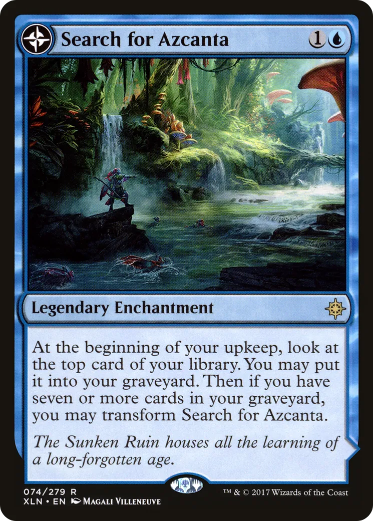 À la recherche d'Azcanta // Azcanta, les Ruines englouties — Ixalan — Magic: The Gathering