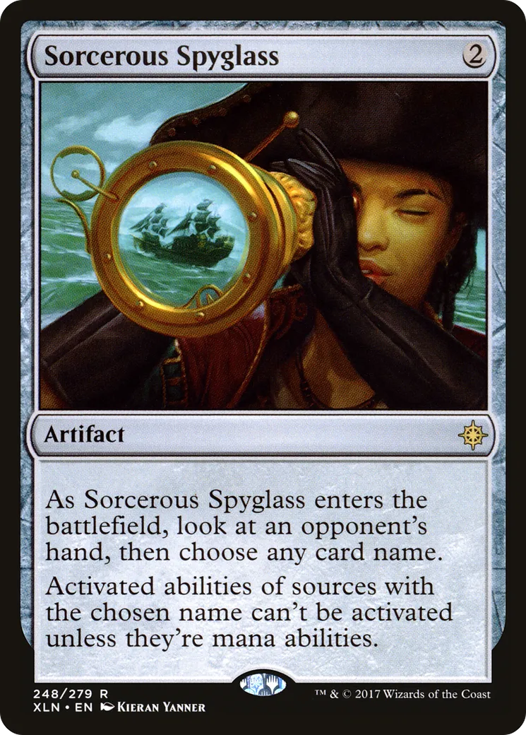 Sorcerous Spyglass — Ixalan — Magic: The Gathering