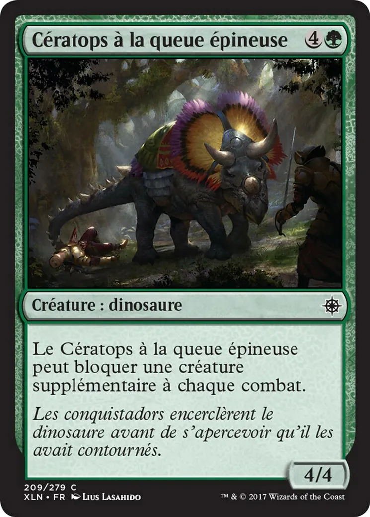 Cératops à la queue épineuse — Ixalan — Magic: The Gathering