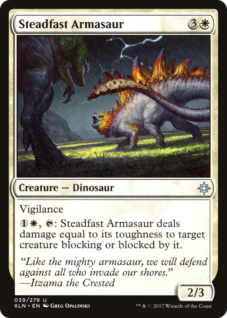 Steadfast Armasaur — Ixalan — Magic: The Gathering