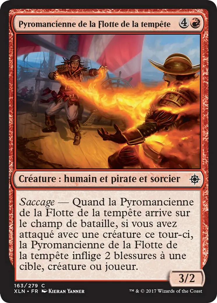 Pyromancienne de la Flotte de la tempête — Ixalan — Magic: The Gathering