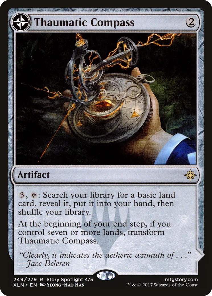 Thaumatic Compass // Spires of Orazca — Ixalan — Magic: The Gathering