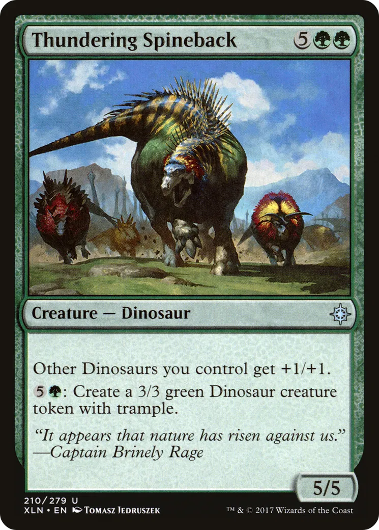 Thundering Spineback — Ixalan — Magic: The Gathering
