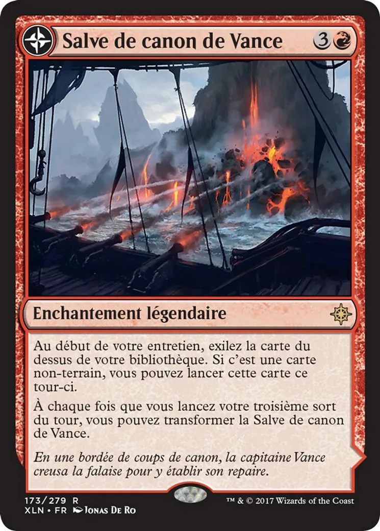Salve de canon de Vance // Bastion Crachefeu — Ixalan — Magic: The Gathering