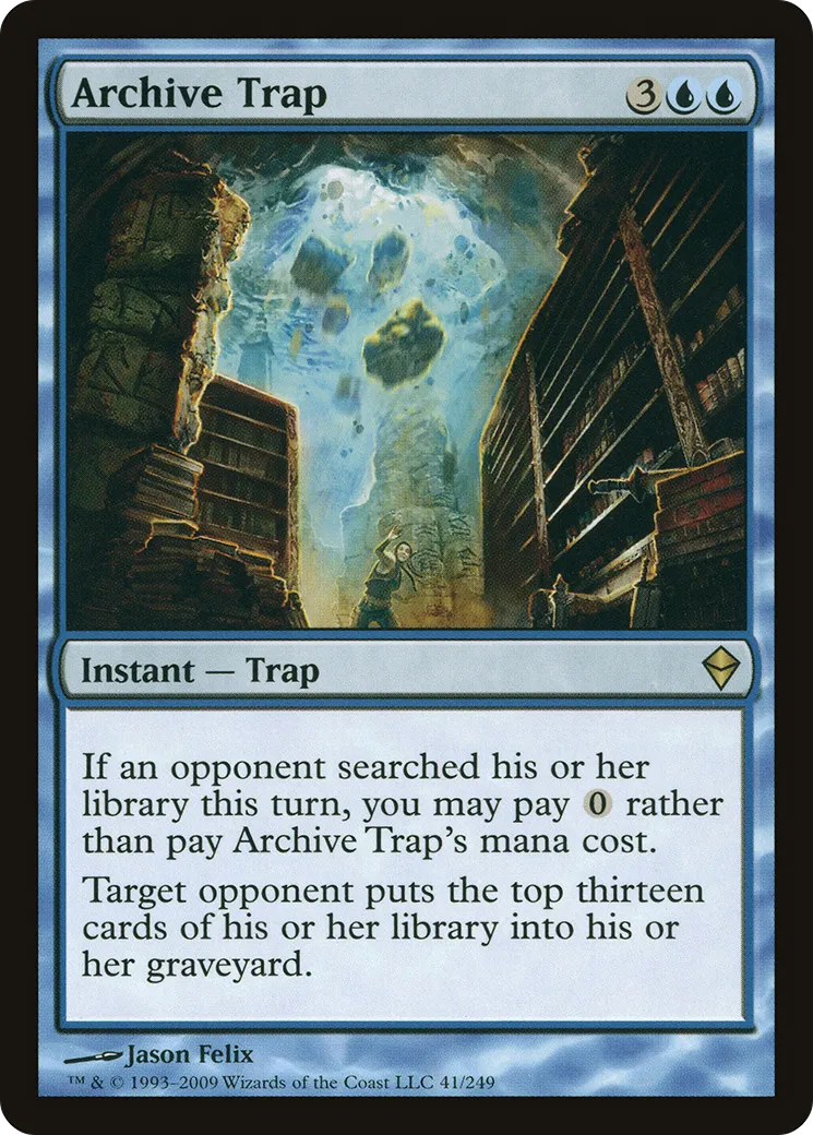 Archive Trap — Zendikar — Magic: The Gathering