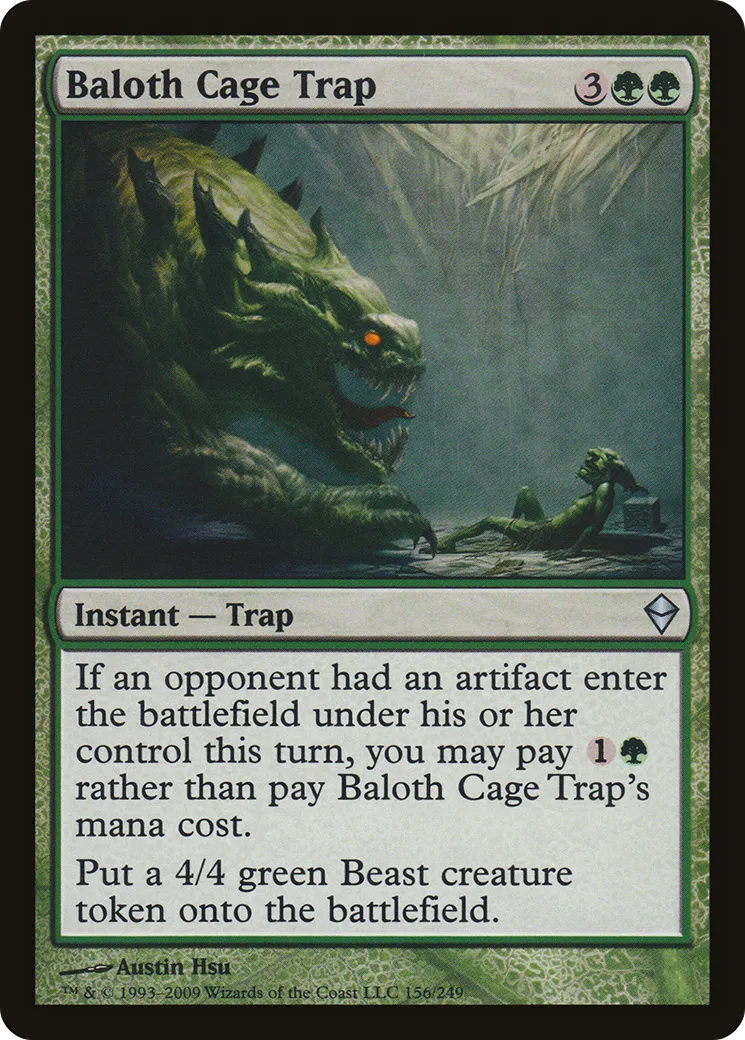 Baloth Cage Trap — Zendikar — Magic: The Gathering