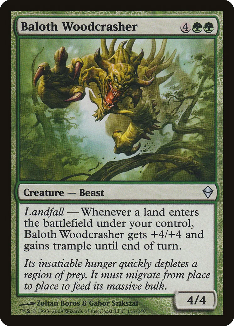 Baloth Woodcrasher — Zendikar — Magic: The Gathering