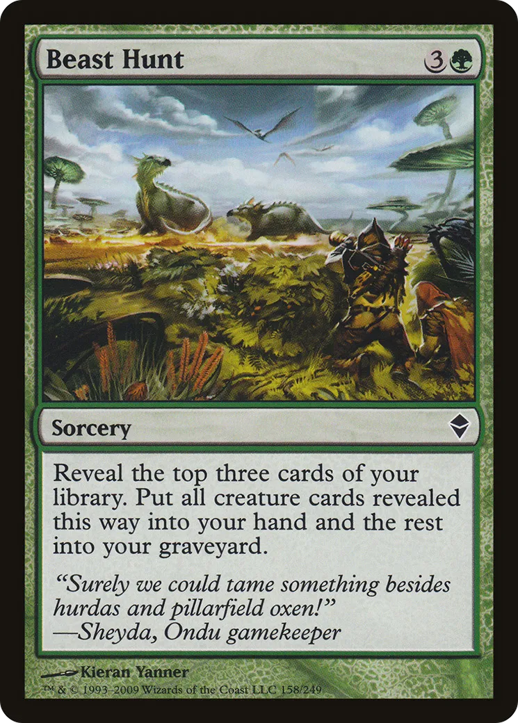 Beast Hunt — Zendikar — Magic: The Gathering