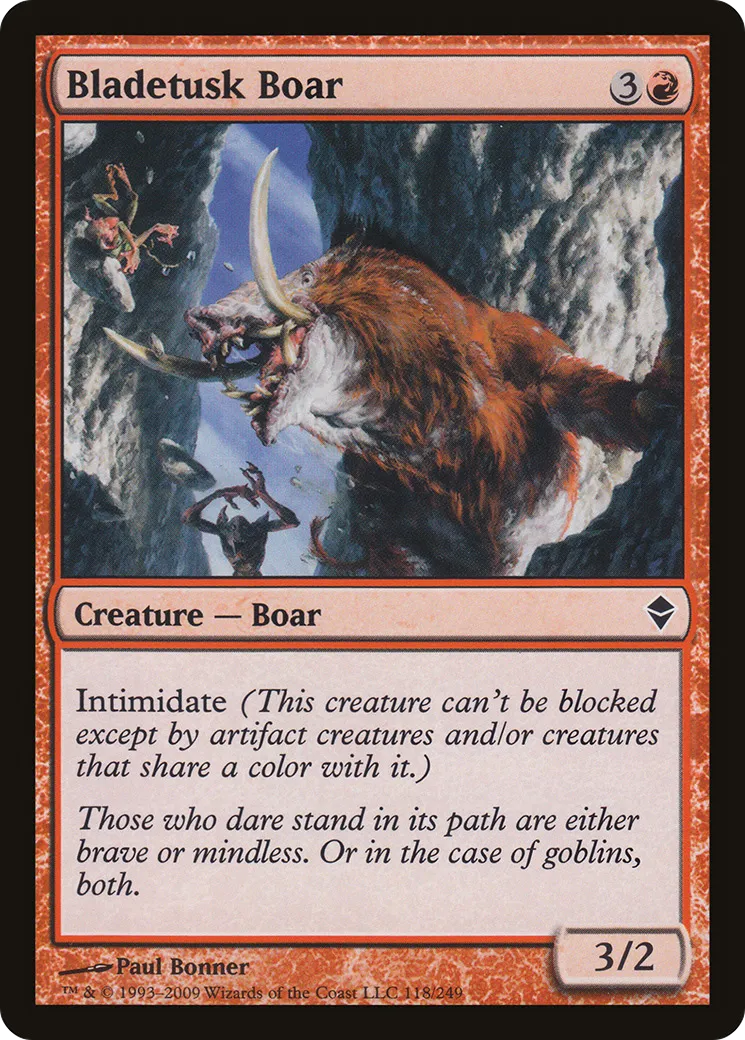 Bladetusk Boar — Zendikar — Magic: The Gathering
