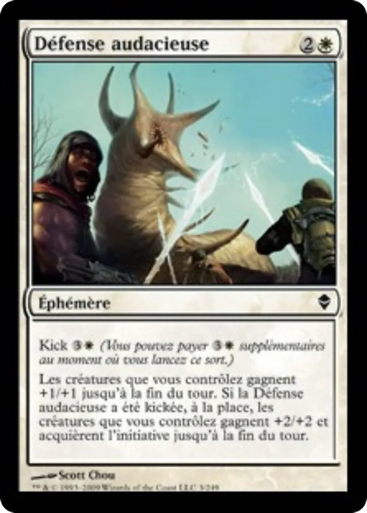 Défense audacieuse — Zendikar — Magic: The Gathering