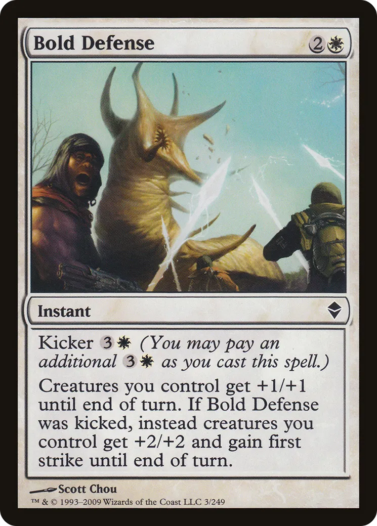 Bold Defense — Zendikar — Magic: The Gathering