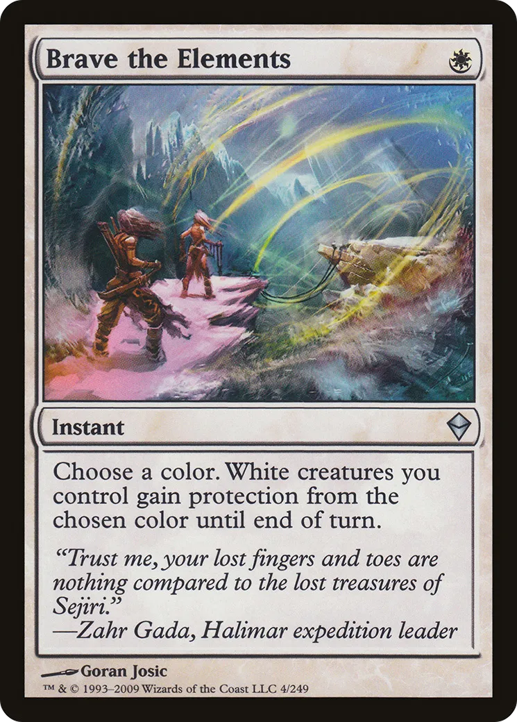 Brave the Elements — Zendikar — Magic: The Gathering