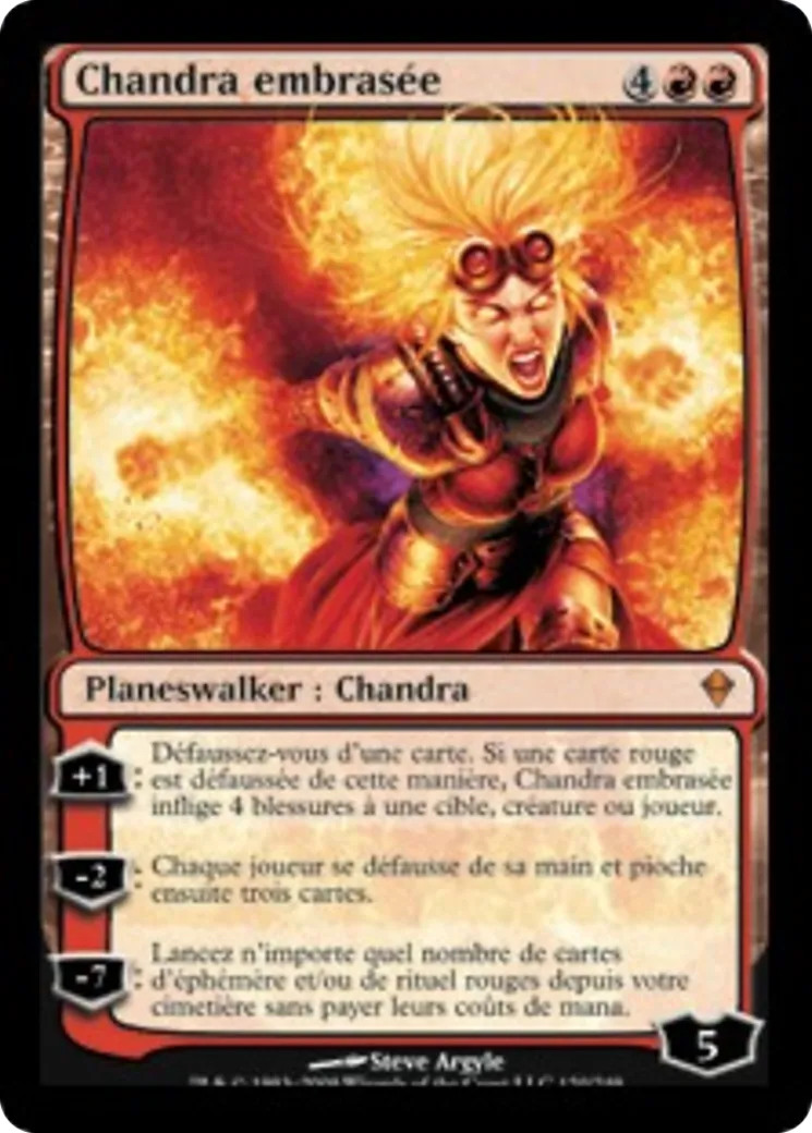 Chandra embrasée — Zendikar — Magic: The Gathering