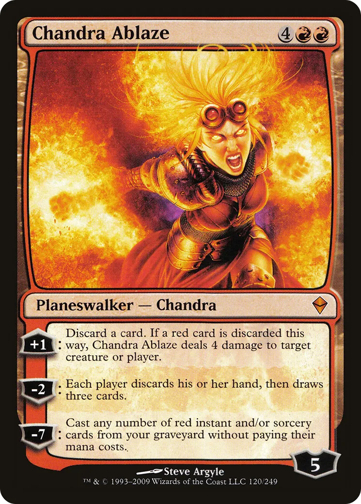 Chandra Ablaze — Zendikar — Magic: The Gathering