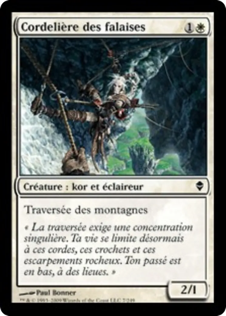 Cordelière des falaises — Zendikar — Magic: The Gathering