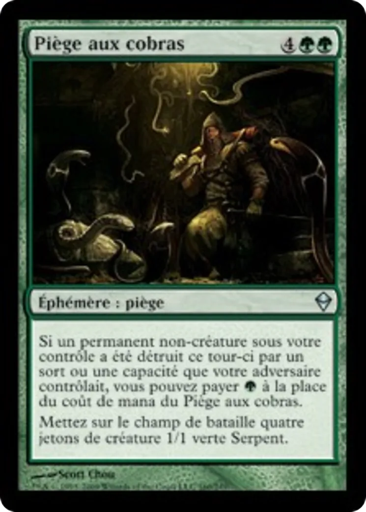 Piège aux cobras — Zendikar — Magic: The Gathering