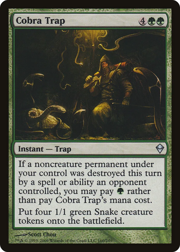 Cobra Trap from Zendikar - Magic: The Gathering