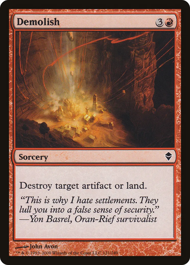 Demolish — Zendikar — Magic: The Gathering