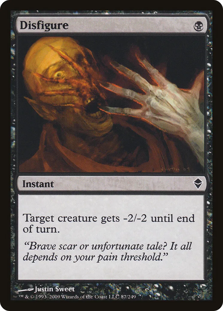 Disfigure — Zendikar — Magic: The Gathering