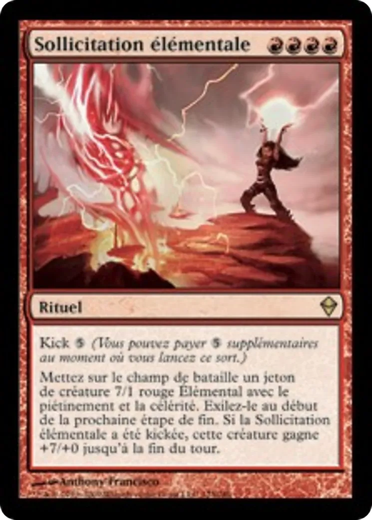 Sollicitation élémentale — Zendikar — Magic: The Gathering