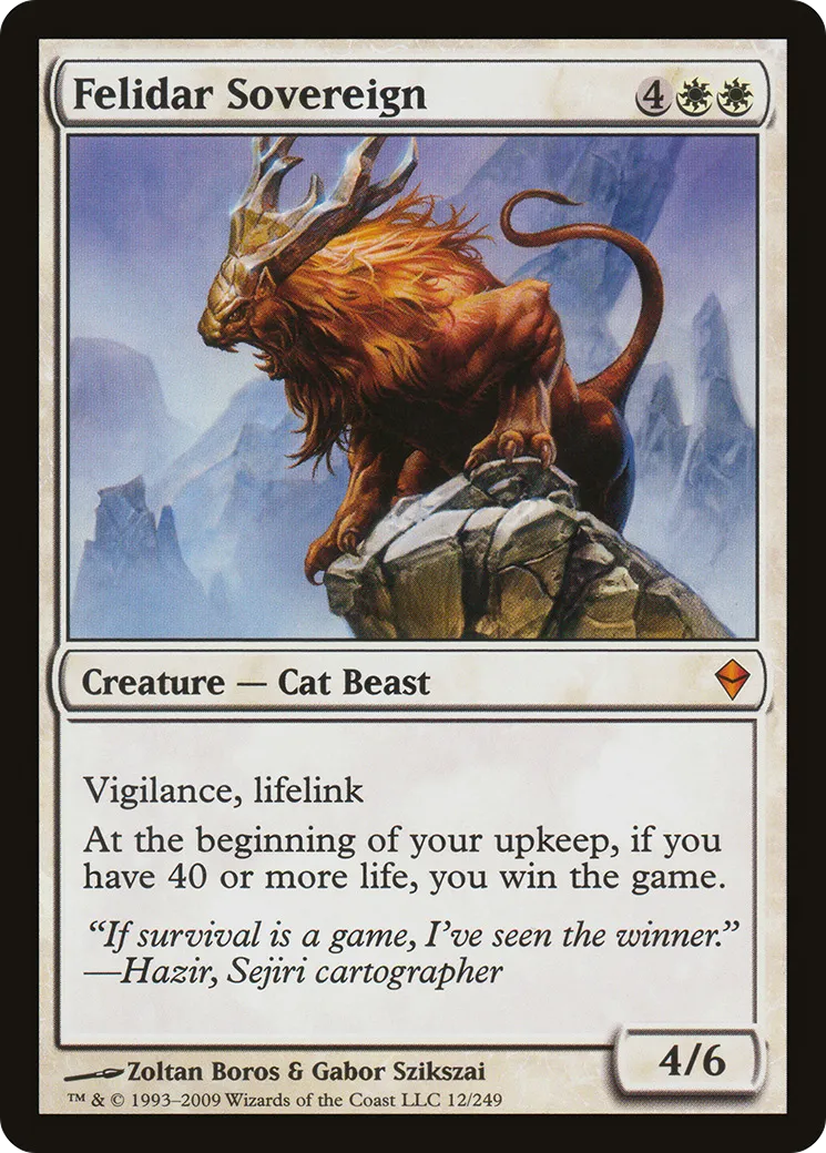 Felidar Sovereign — Zendikar — Magic: The Gathering