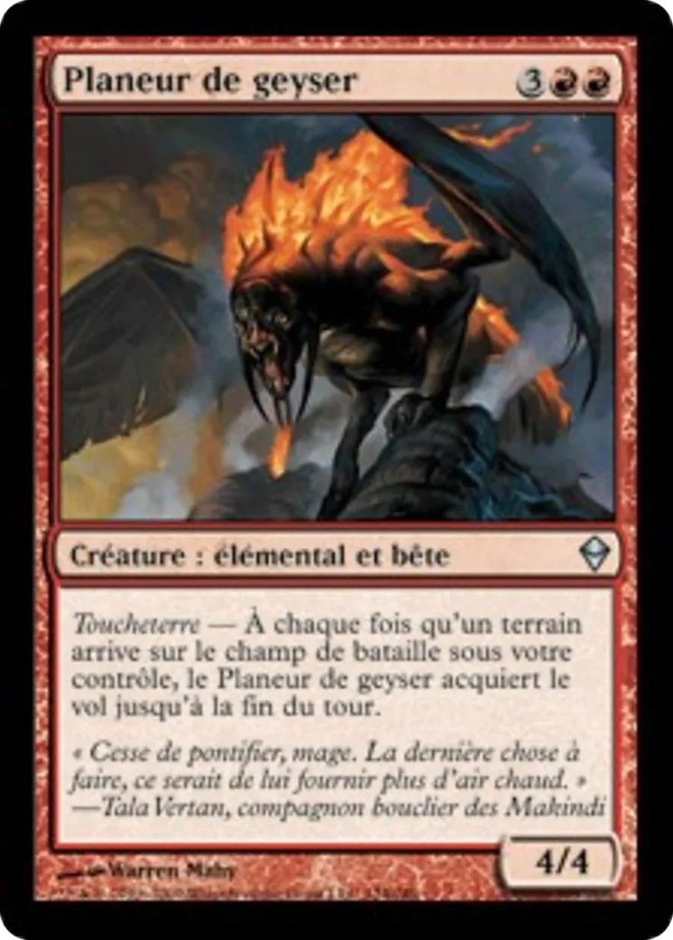 Planeur de geyser — Zendikar — Magic: The Gathering
