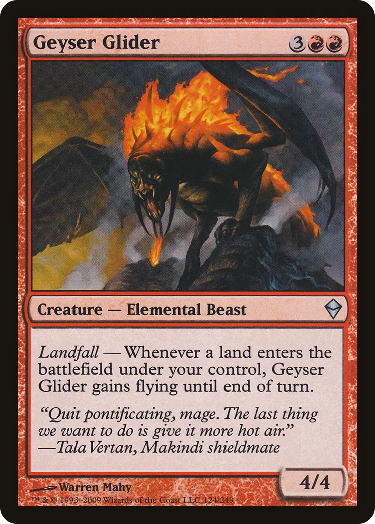 Geyser Glider — Zendikar — Magic: The Gathering