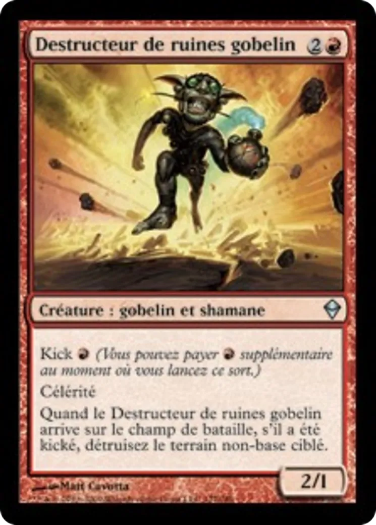 Destructeur de ruines gobelin — Zendikar — Magic: The Gathering