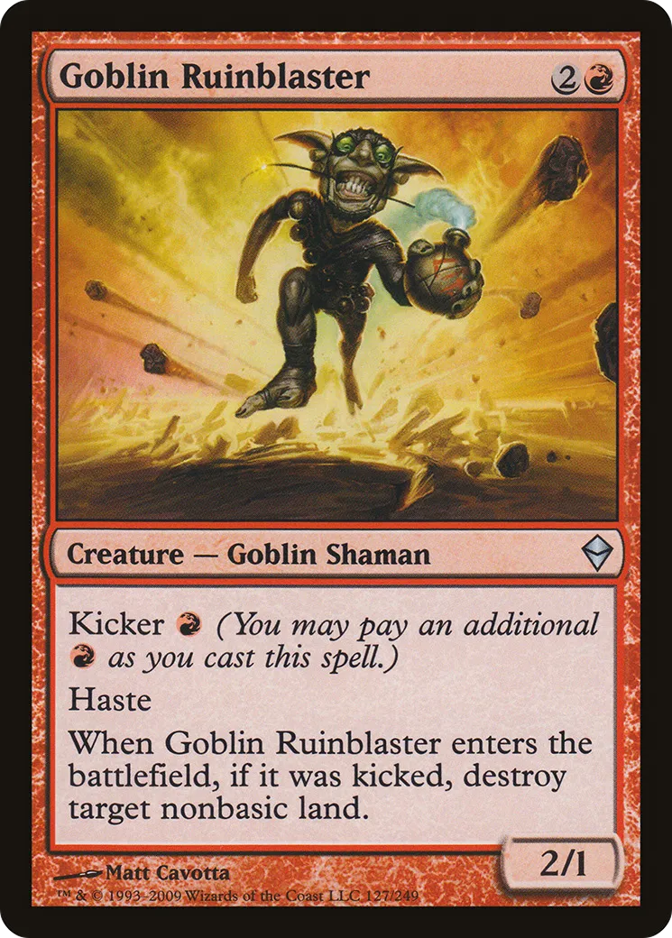 Goblin Ruinblaster — Zendikar — Magic: The Gathering