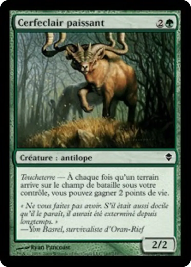 Cerfeclair paissant — Zendikar — Magic: The Gathering