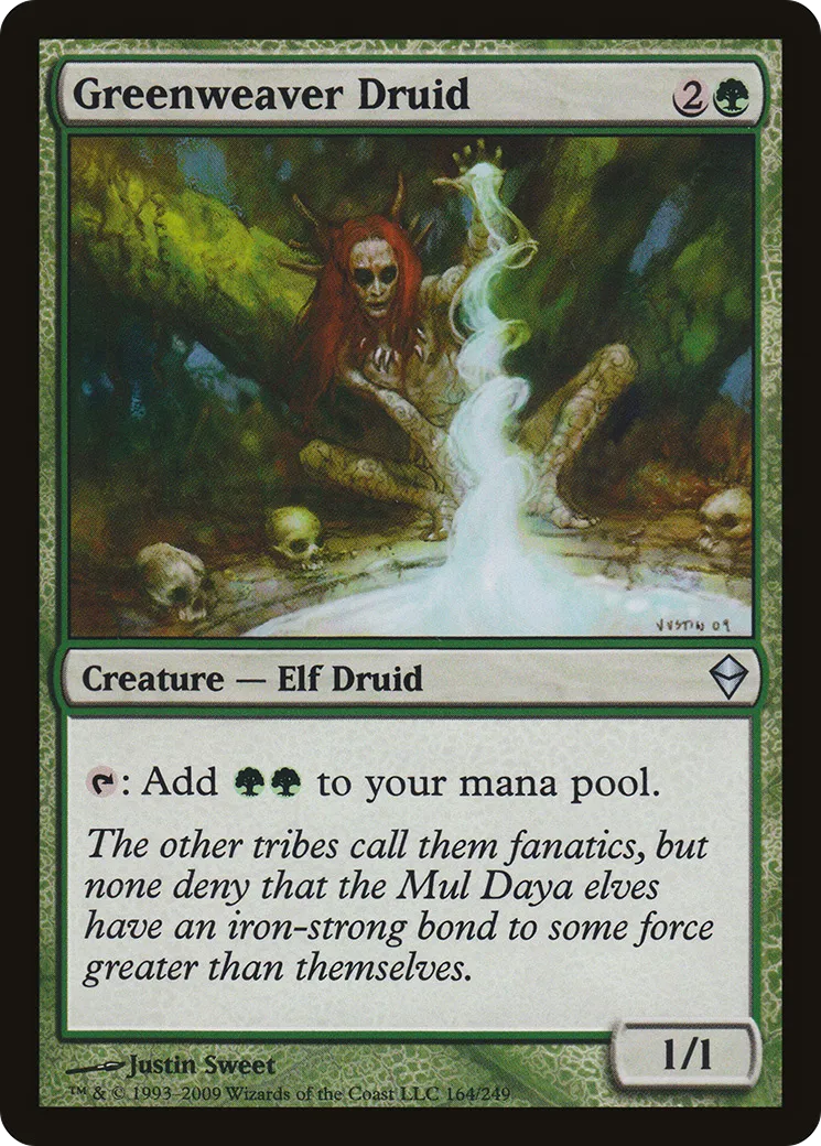 Greenweaver Druid — Zendikar — Magic: The Gathering