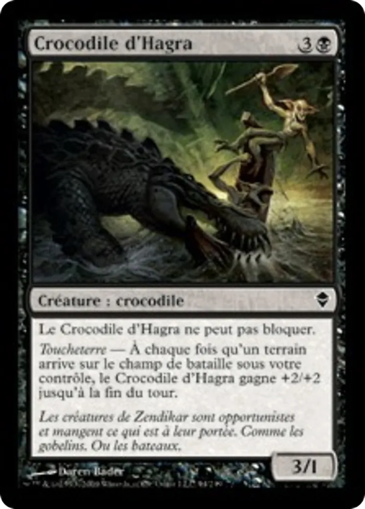 Crocodile d'Hagra — Zendikar — Magic: The Gathering