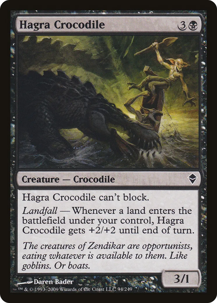 Crocodile d'Hagra — Zendikar — Magic: The Gathering