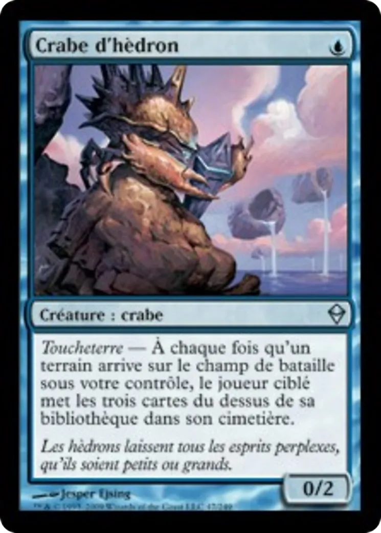 Crabe d'hèdron — Zendikar — Magic: The Gathering