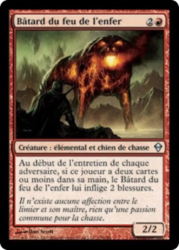 Bâtard du feu de l'enfer — Zendikar — Magic: The Gathering