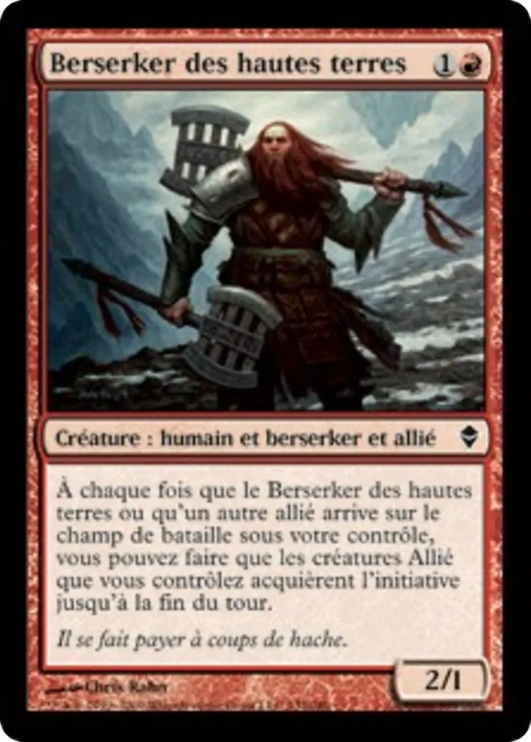 Berserker des hautes terres — Zendikar — Magic: The Gathering