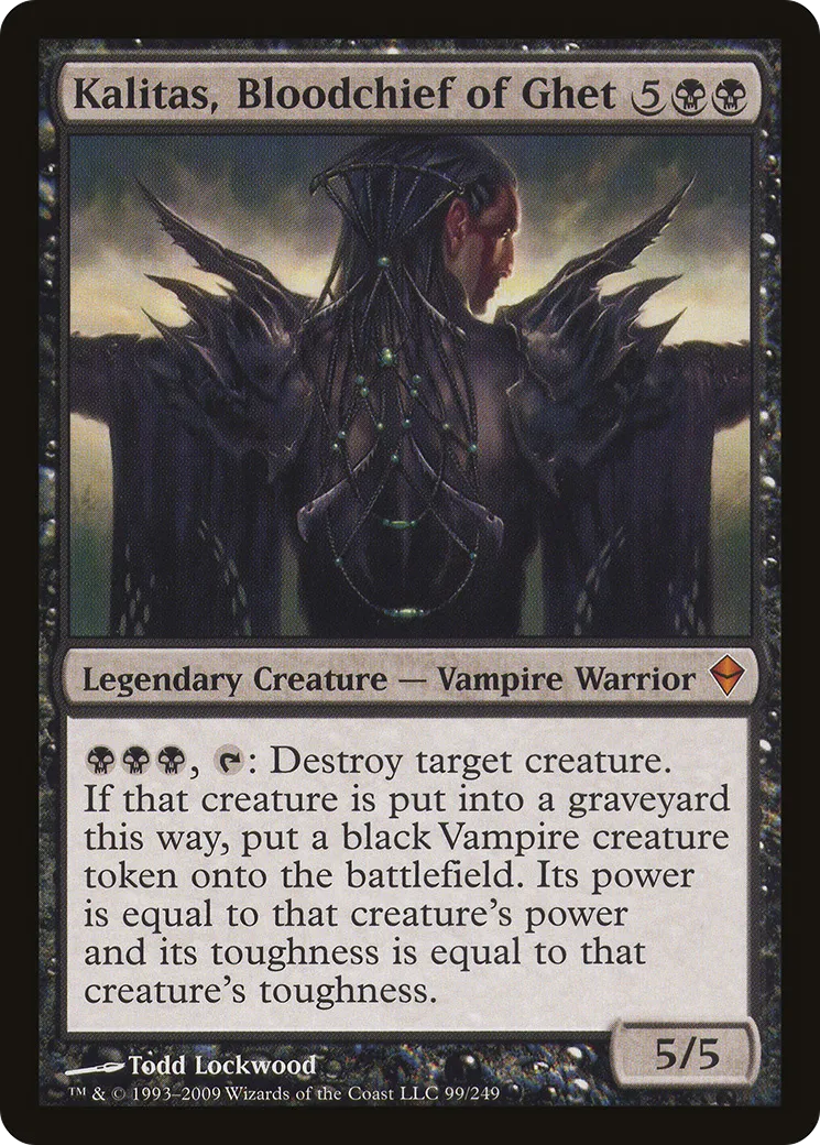 Kalitas, chef de sang des Ghet — Zendikar — Magic: The Gathering
