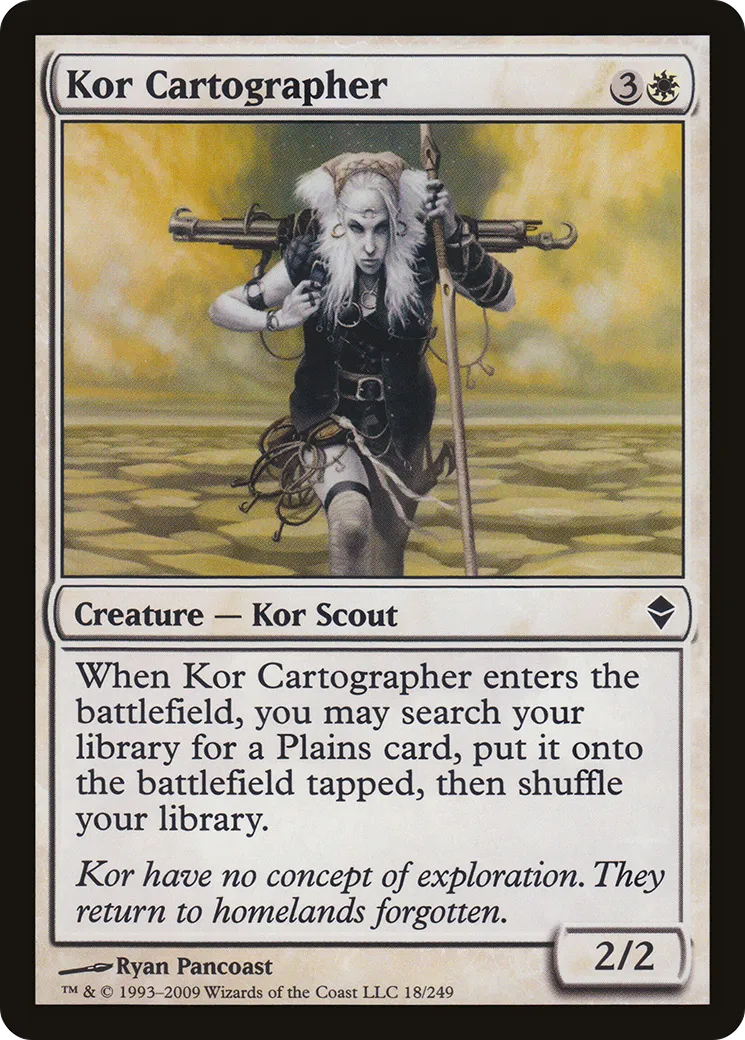 Kor Cartographer — Zendikar — Magic: The Gathering