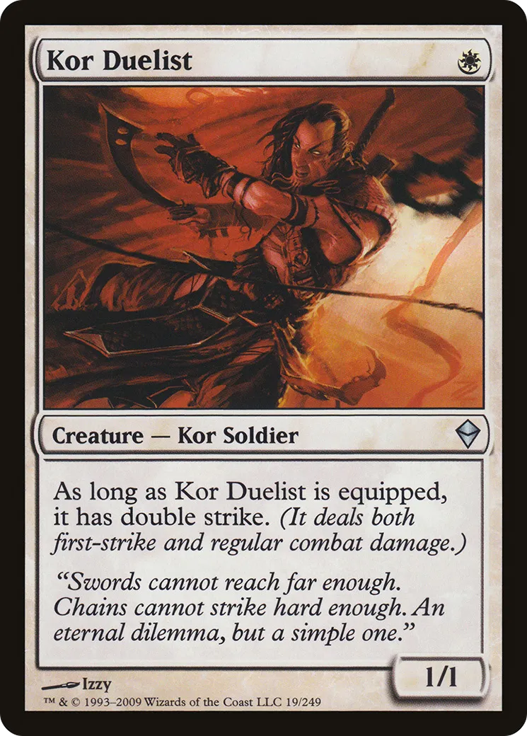 Kor Duelist — Zendikar — Magic: The Gathering