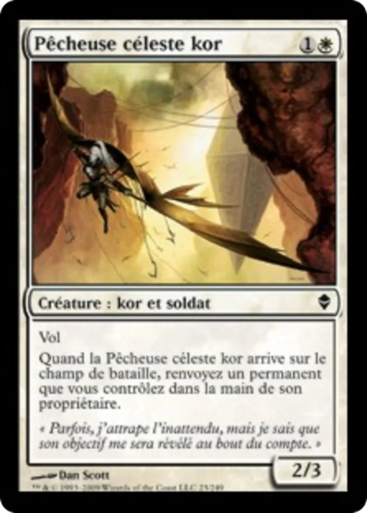 Pêcheuse céleste kor — Zendikar — Magic: The Gathering
