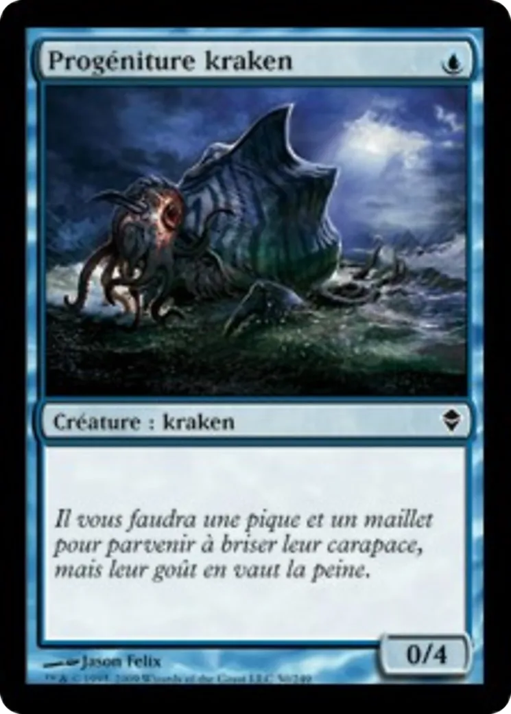 Progéniture kraken — Zendikar — Magic: The Gathering
