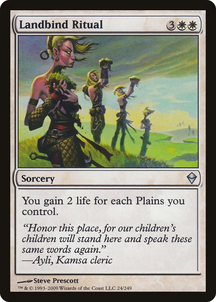Landbind Ritual — Zendikar — Magic: The Gathering