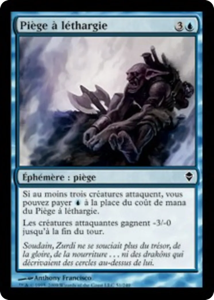 Piège à léthargie — Zendikar — Magic: The Gathering