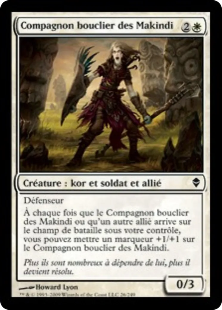 Compagnon bouclier des Makindi — Zendikar — Magic: The Gathering